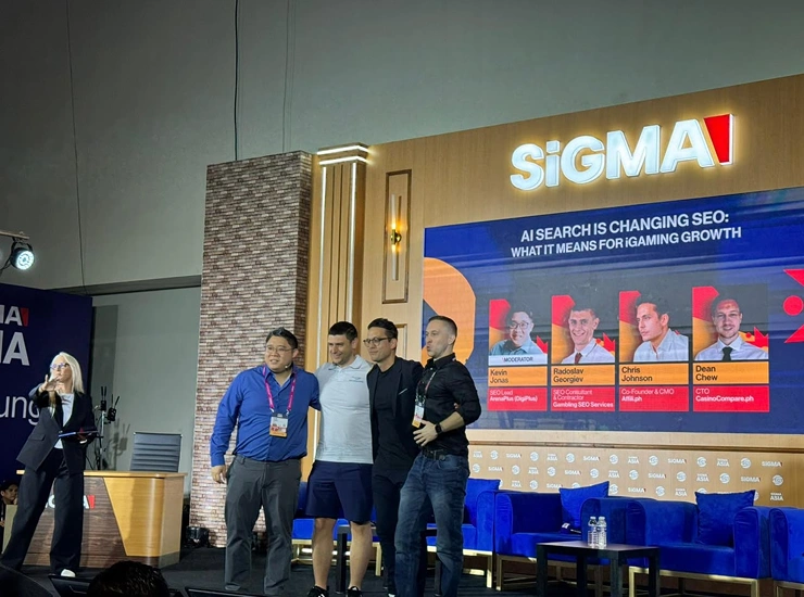 Kevin Jonas with fellow panelists at SiGMA Asia